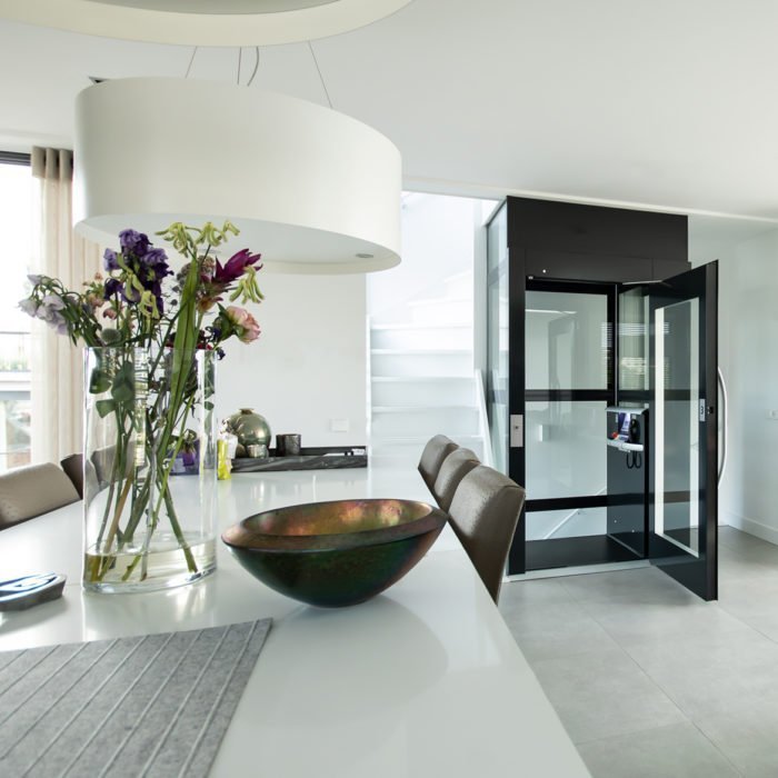 Lifts For Life black lift in modern home flowers